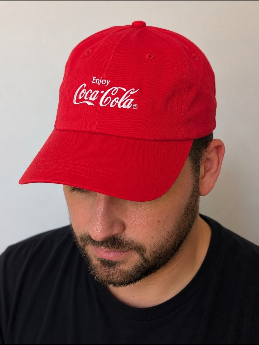 Vintage Coca-Cola Red Strapback Hat Adjustable Cap